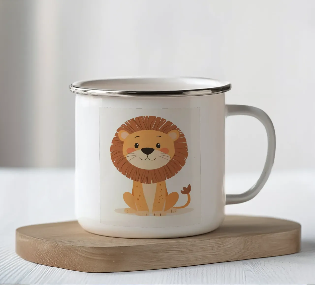 Leone stravagante tazza in smalto da Happy Littles