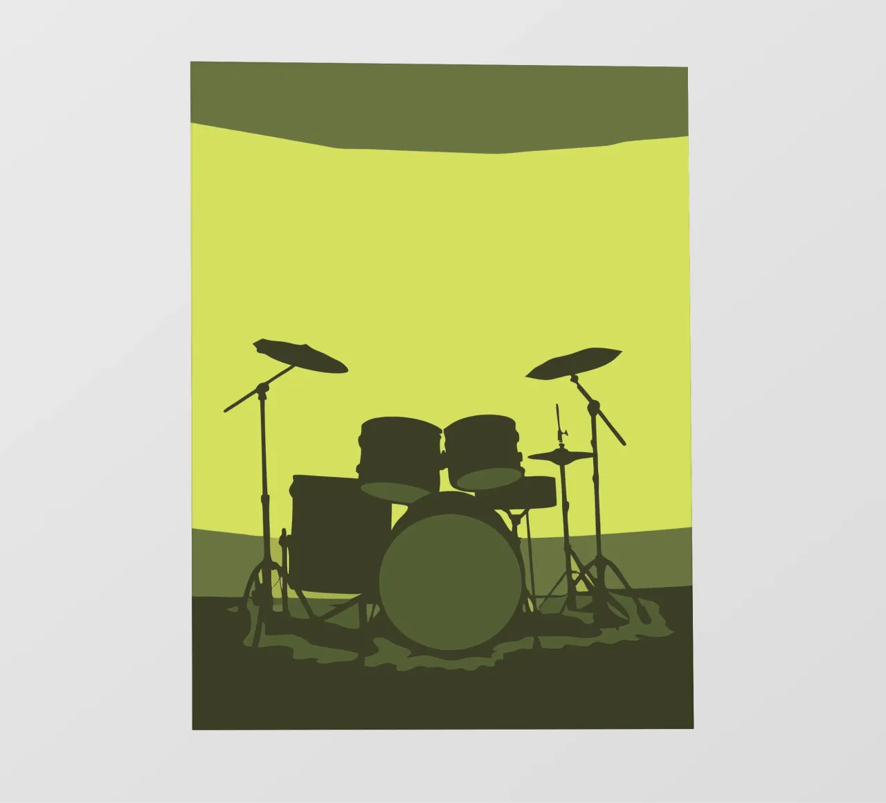 Drumstel fotobehang van MUSIC EDITION