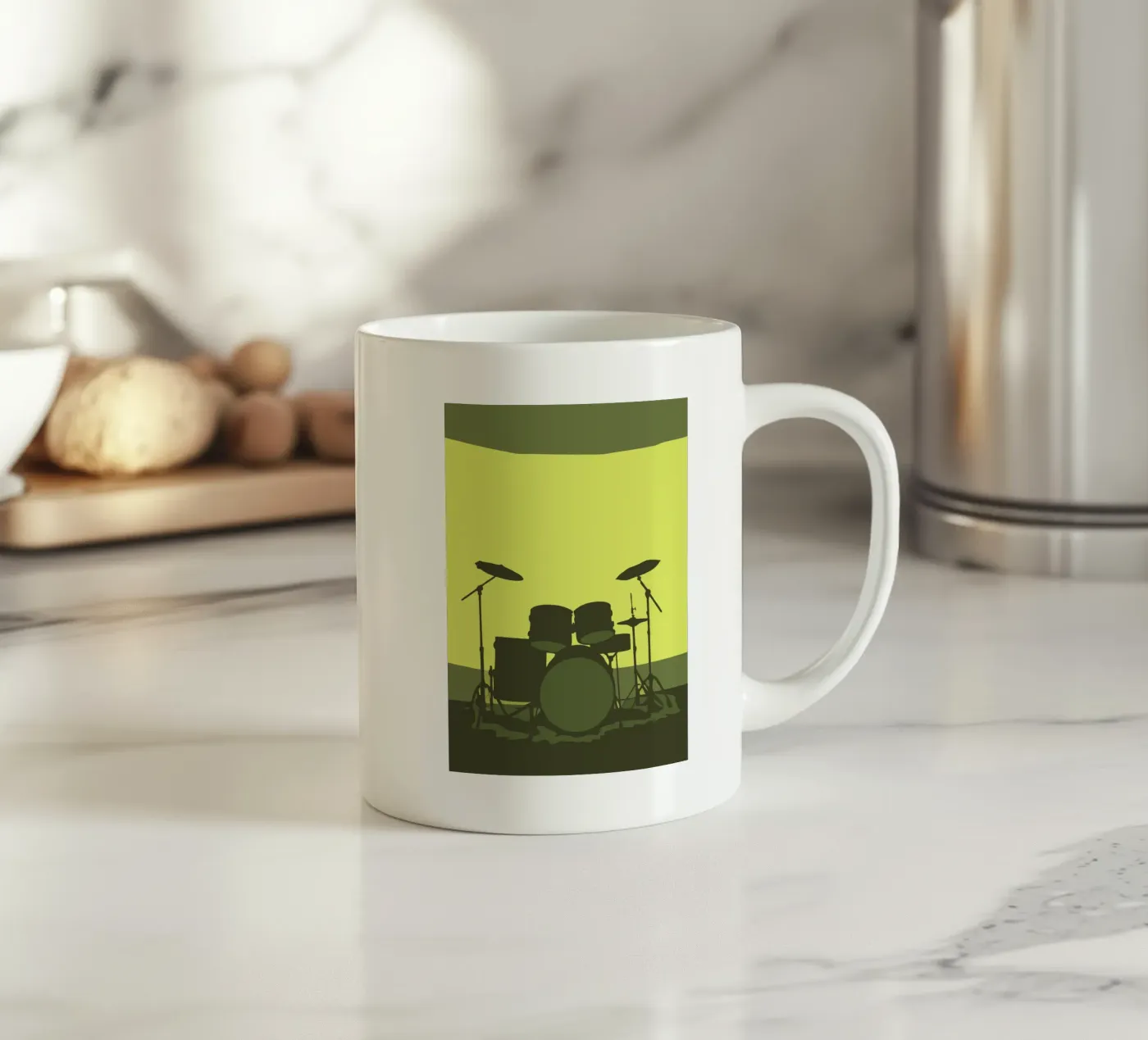 Set de batterie mug en céramique de MUSIC EDITION