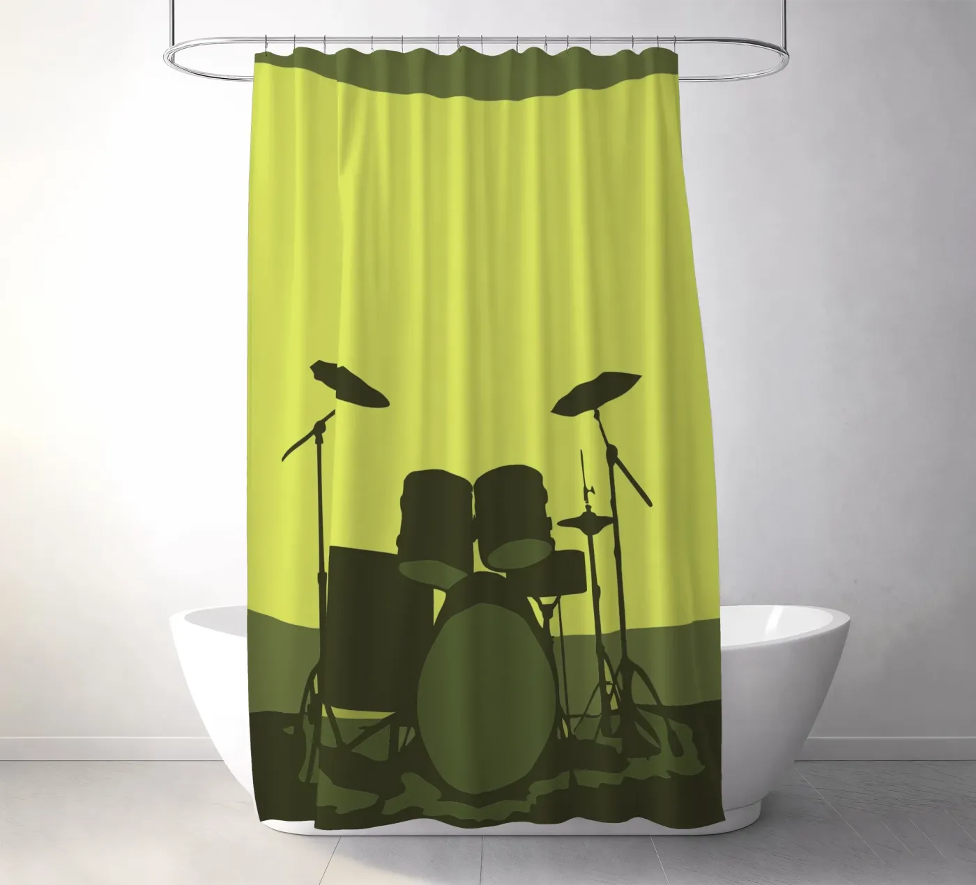 Drumstel douchegordijn van MUSIC EDITION