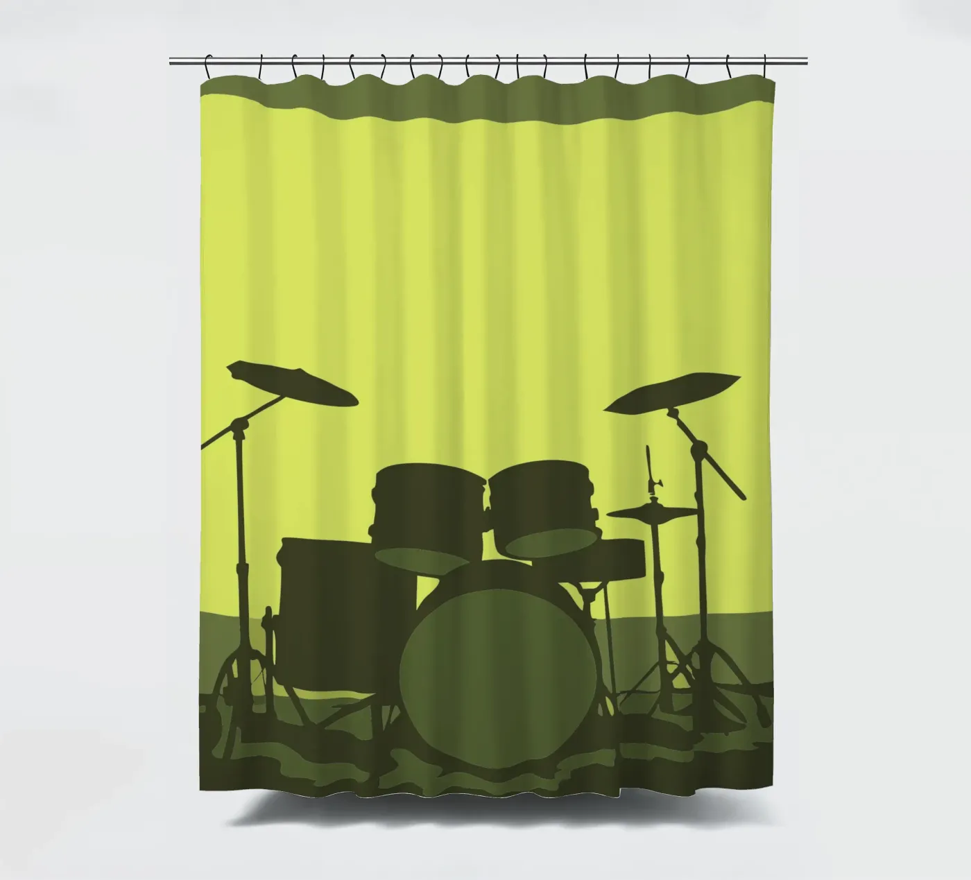 Drumstel douchegordijn van MUSIC EDITION