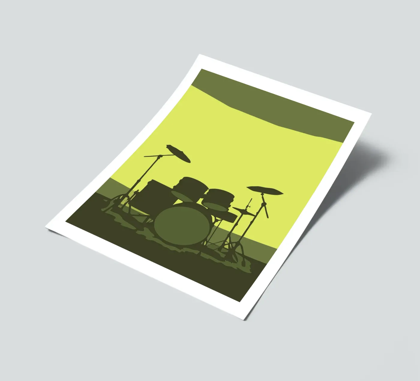 Drumstel stickervel van MUSIC EDITION