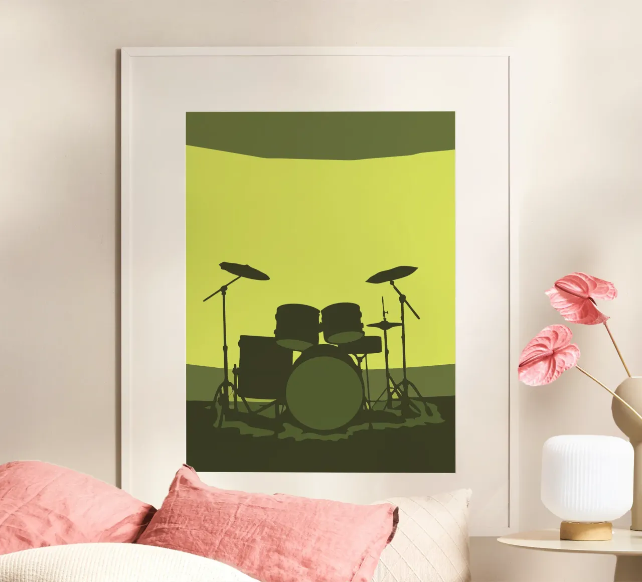 Batteria poster con telaio in alluminio da MUSIC EDITION