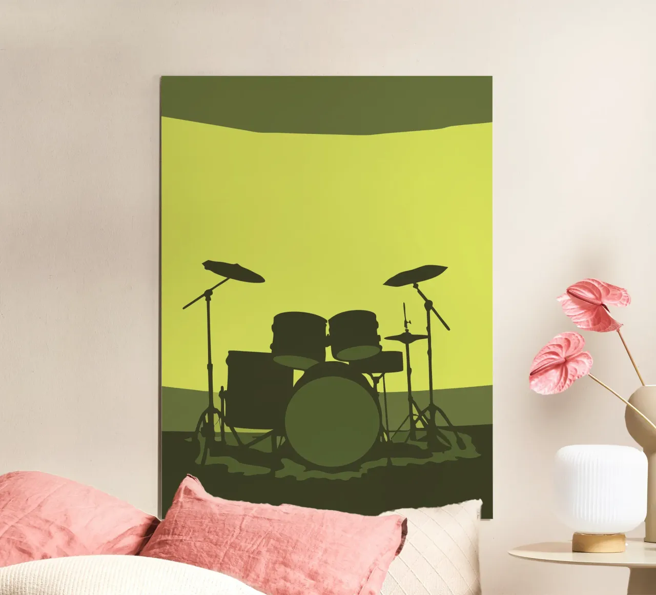 Batteria poster con telaio in alluminio da MUSIC EDITION