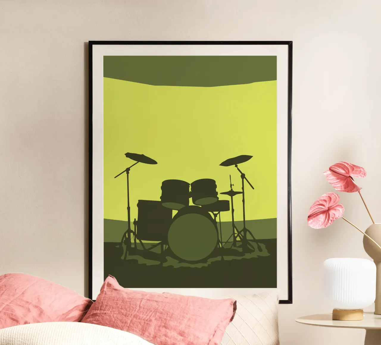 Batteria poster con telaio in alluminio da MUSIC EDITION