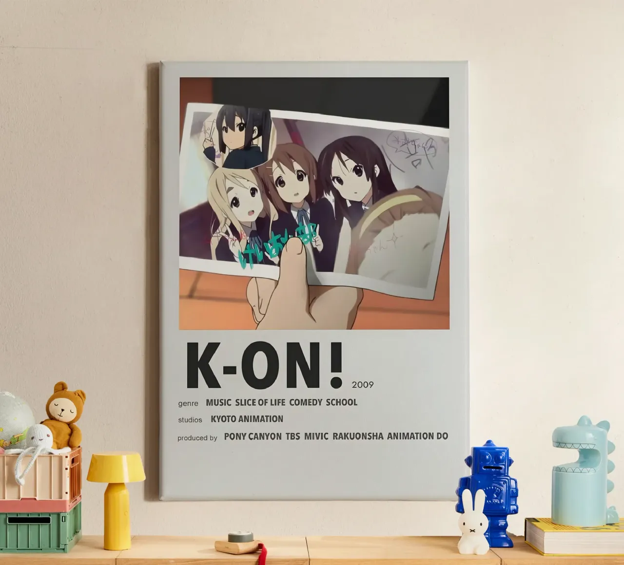 K-ON!  2009 tela con Cornice a cassetta da Totoya