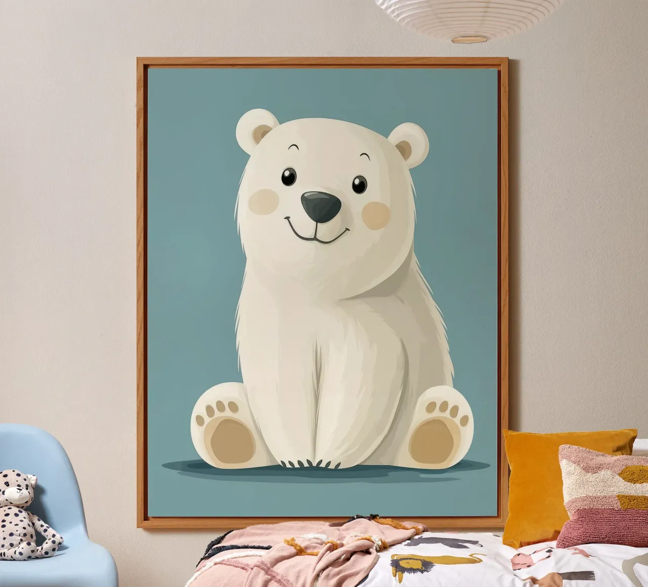 Orso polare stravagante alluminio dibond da Happy Littles