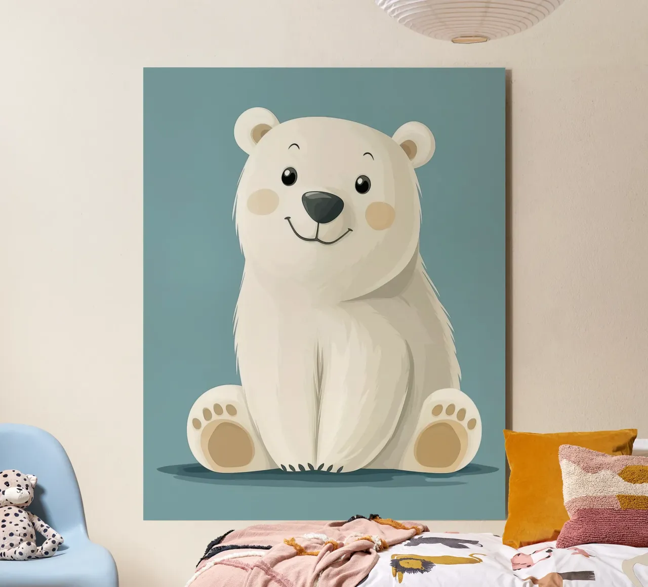 Orso polare stravagante alluminio dibond da Happy Littles