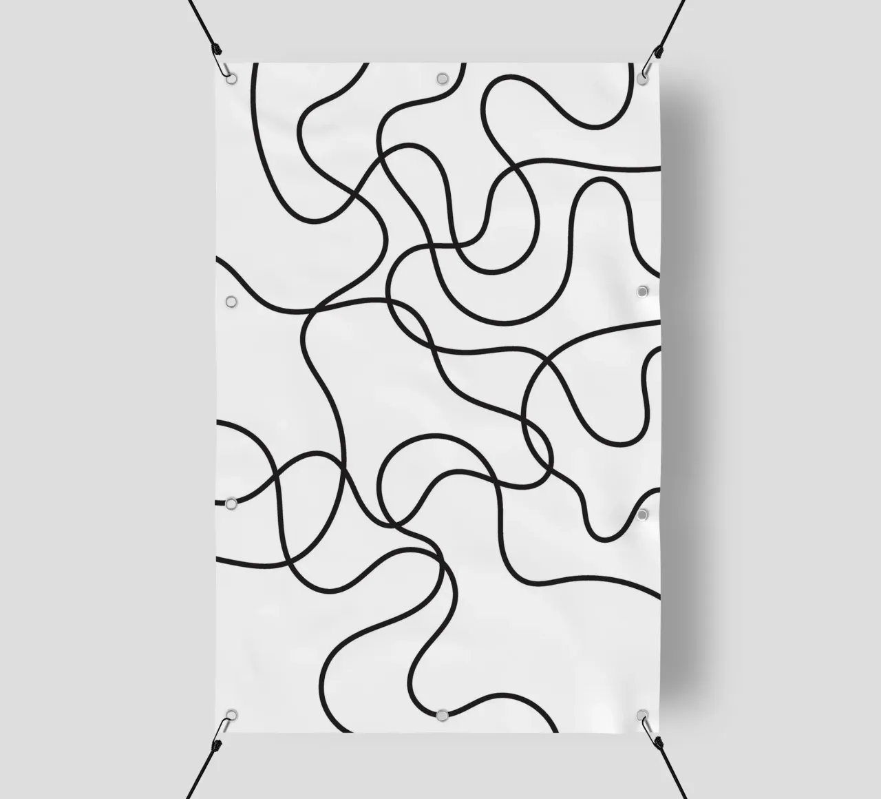 Line Scribble Abstract telo in pvc da galihstudio