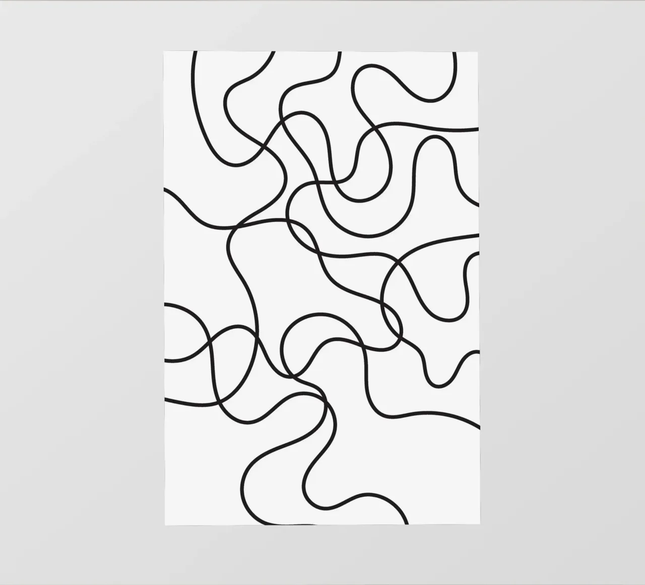 Line Scribble Abstract telo in pvc da galihstudio