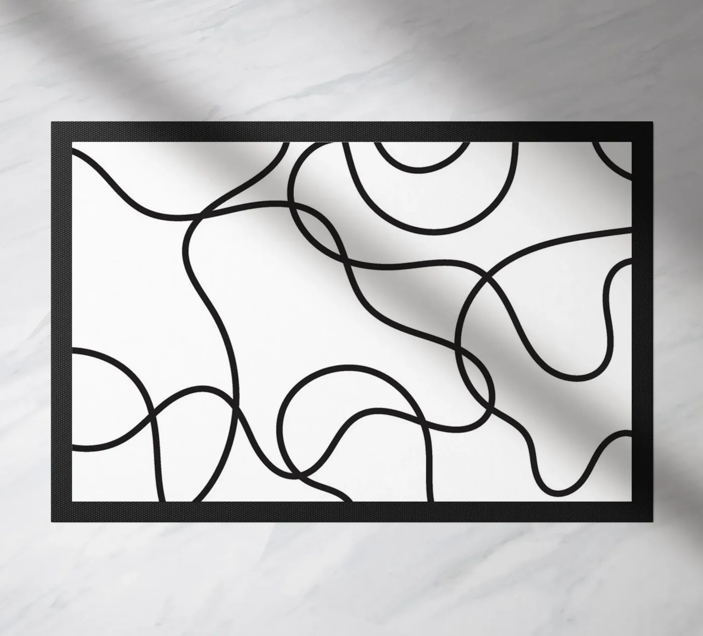 Line Scribble Abstract deurmat van galihstudio