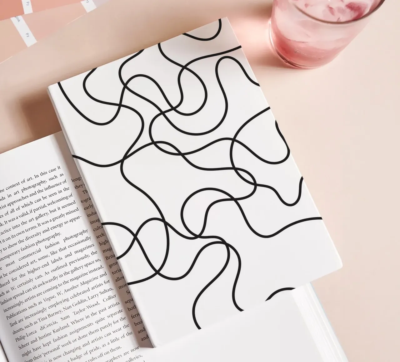 Line Scribble Abstract notebook by galihstudio