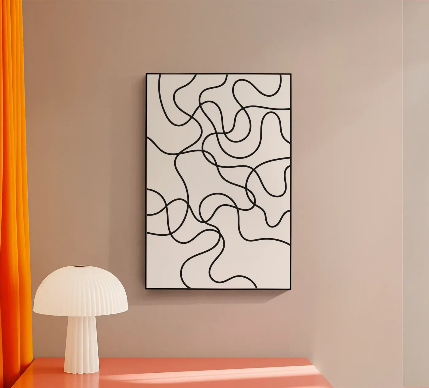 Line Scribble Abstract plexiglas de galihstudio