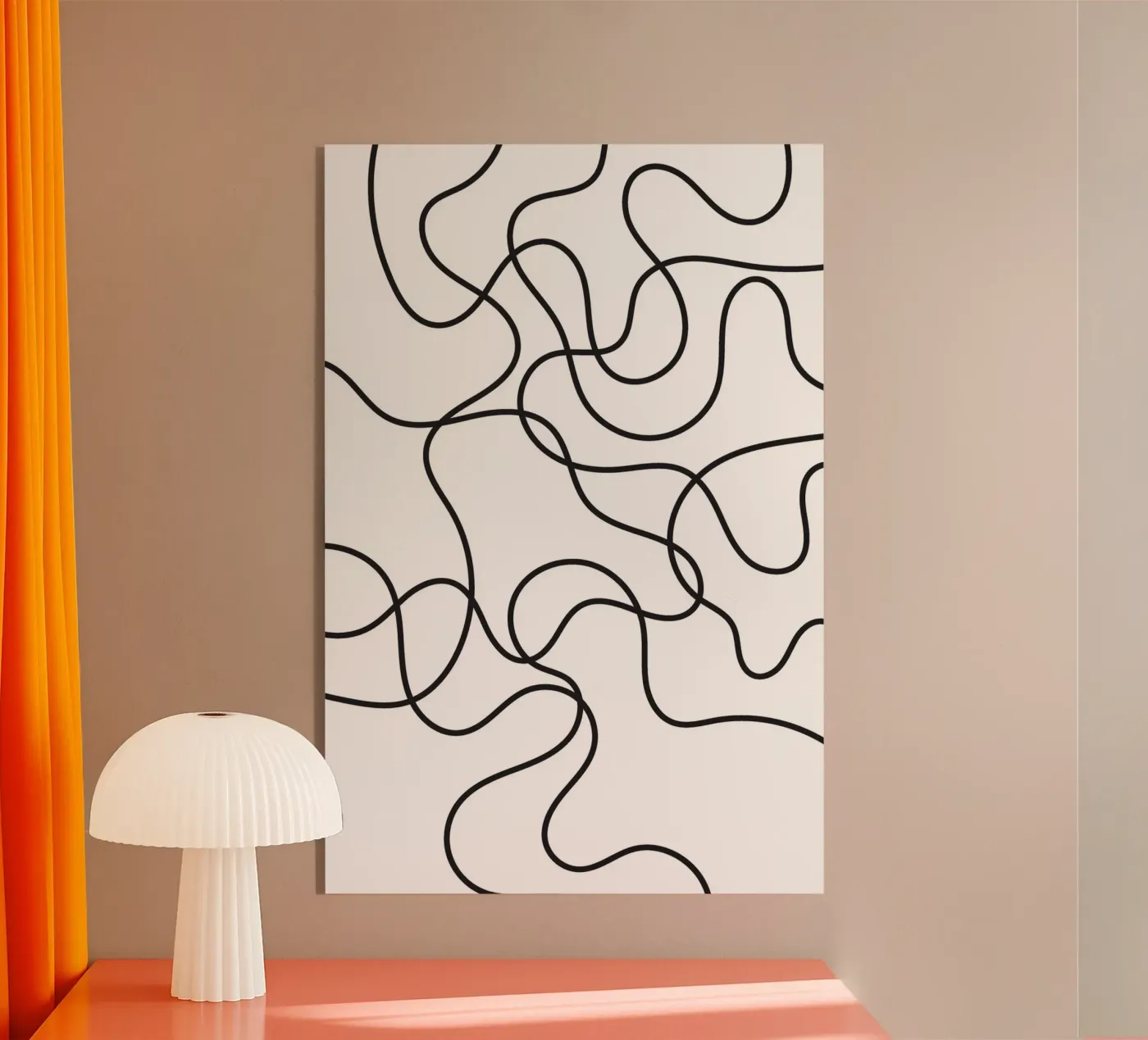 Line Scribble Abstract plexiglas de galihstudio