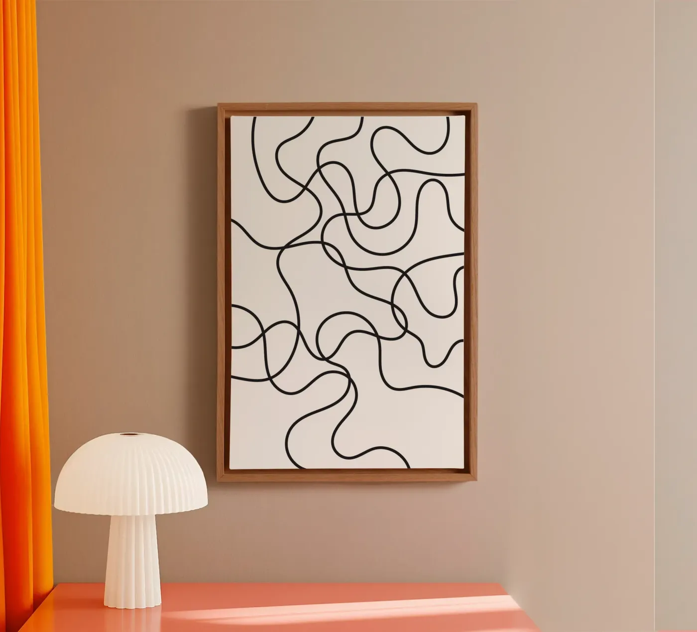 Line Scribble Abstract tela da galihstudio