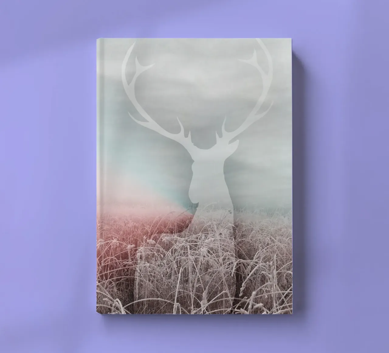 Ghost deer in a wintry landscape - Mystical nature notebook by NA/MO