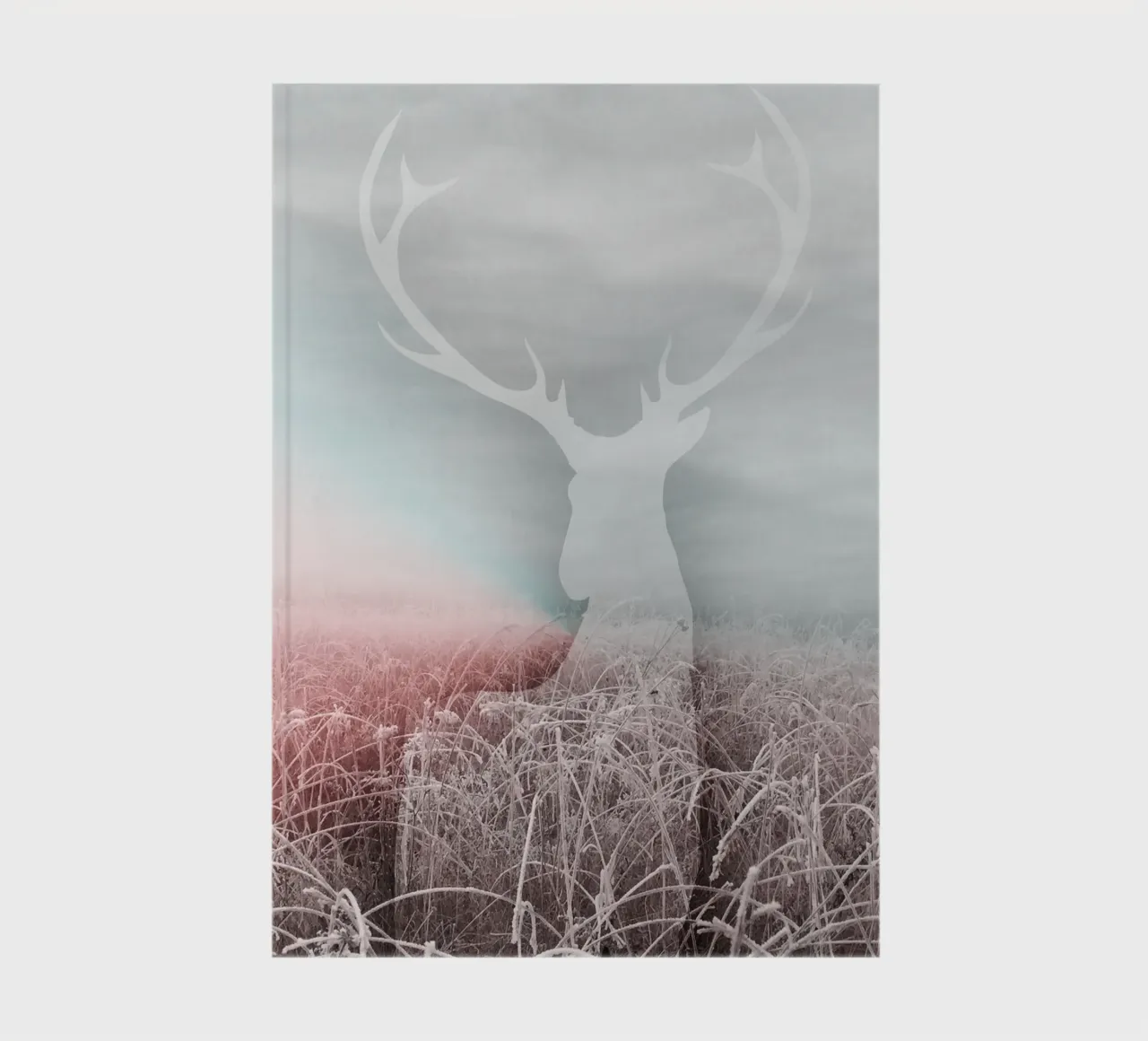 Ghost deer in a wintry landscape - Mystical nature notebook by NA/MO