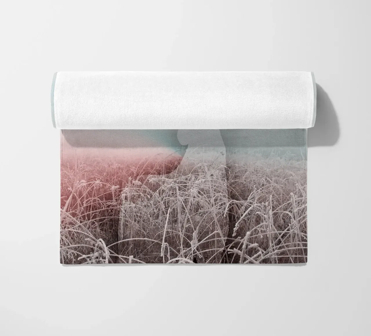 Cervi fantasma in un paesaggio invernale - Natura mistica telo mare da NA/MO