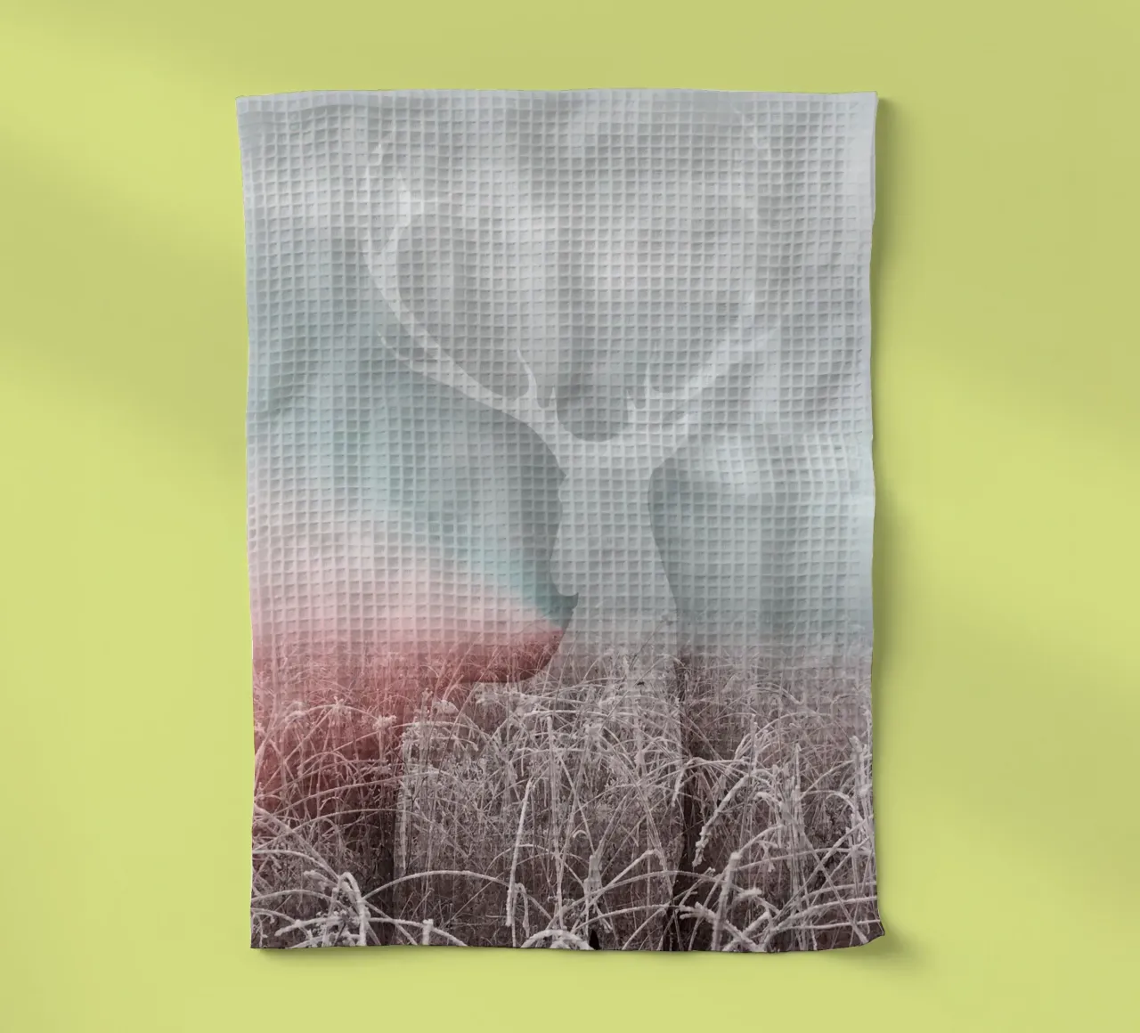 Cervi fantasma in un paesaggio invernale - Natura mistica canovaccio da cucina da NA/MO