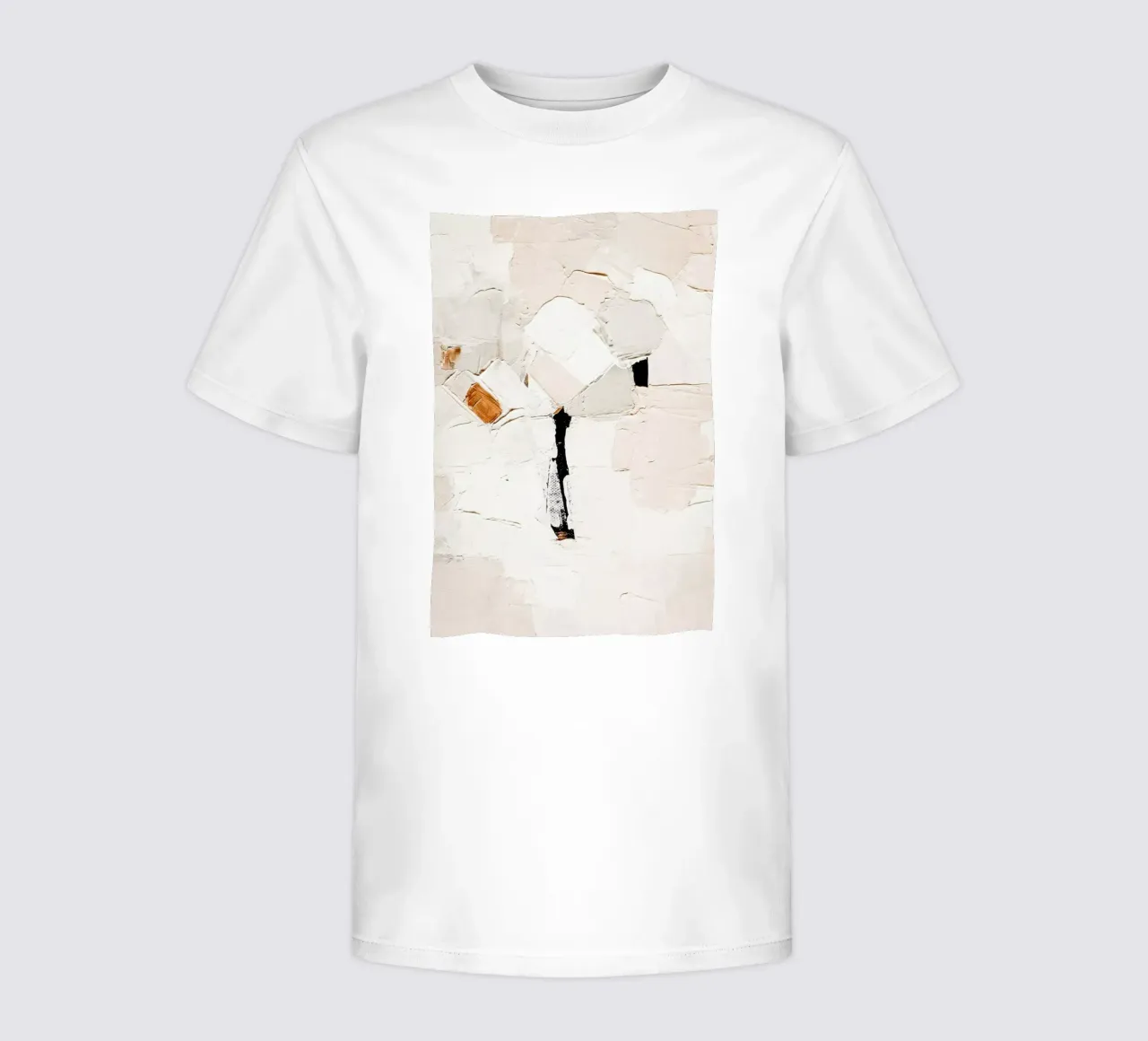 Neutral Abstract kids t-shirt by Ingrid Beddoes