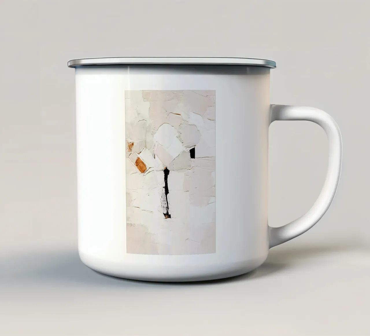 Neutral Abstract tazza in smalto da Ingrid Beddoes