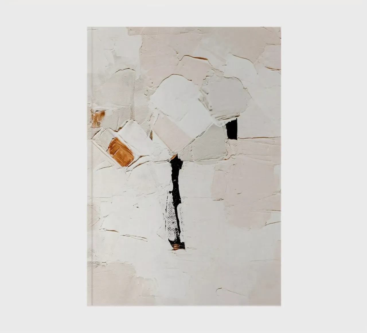 Neutral Abstract notebook by Ingrid Beddoes