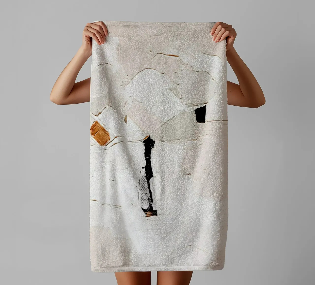 Neutral Abstract asciugamano da bagno da Ingrid Beddoes