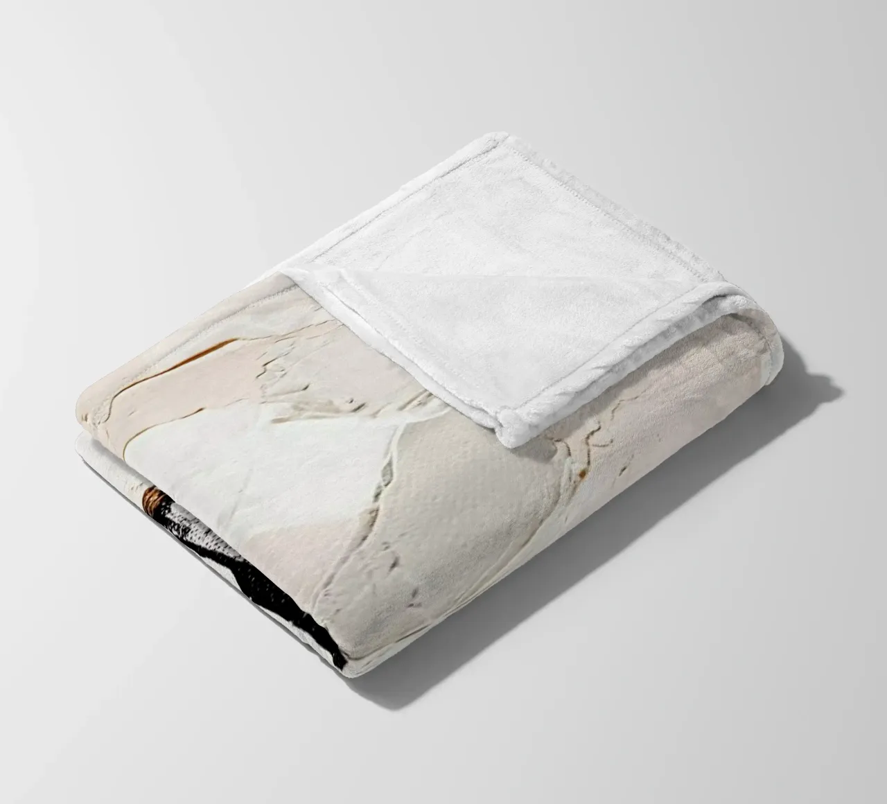 Neutral Abstract coperta in pile da Ingrid Beddoes