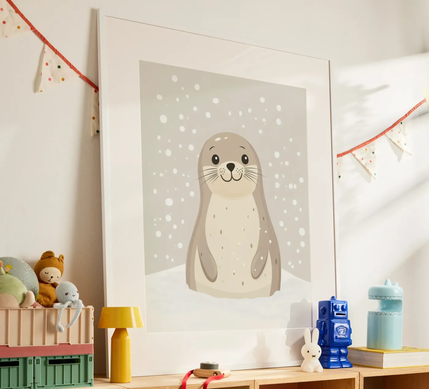 Grillige pelsrob poster van Happy Littles