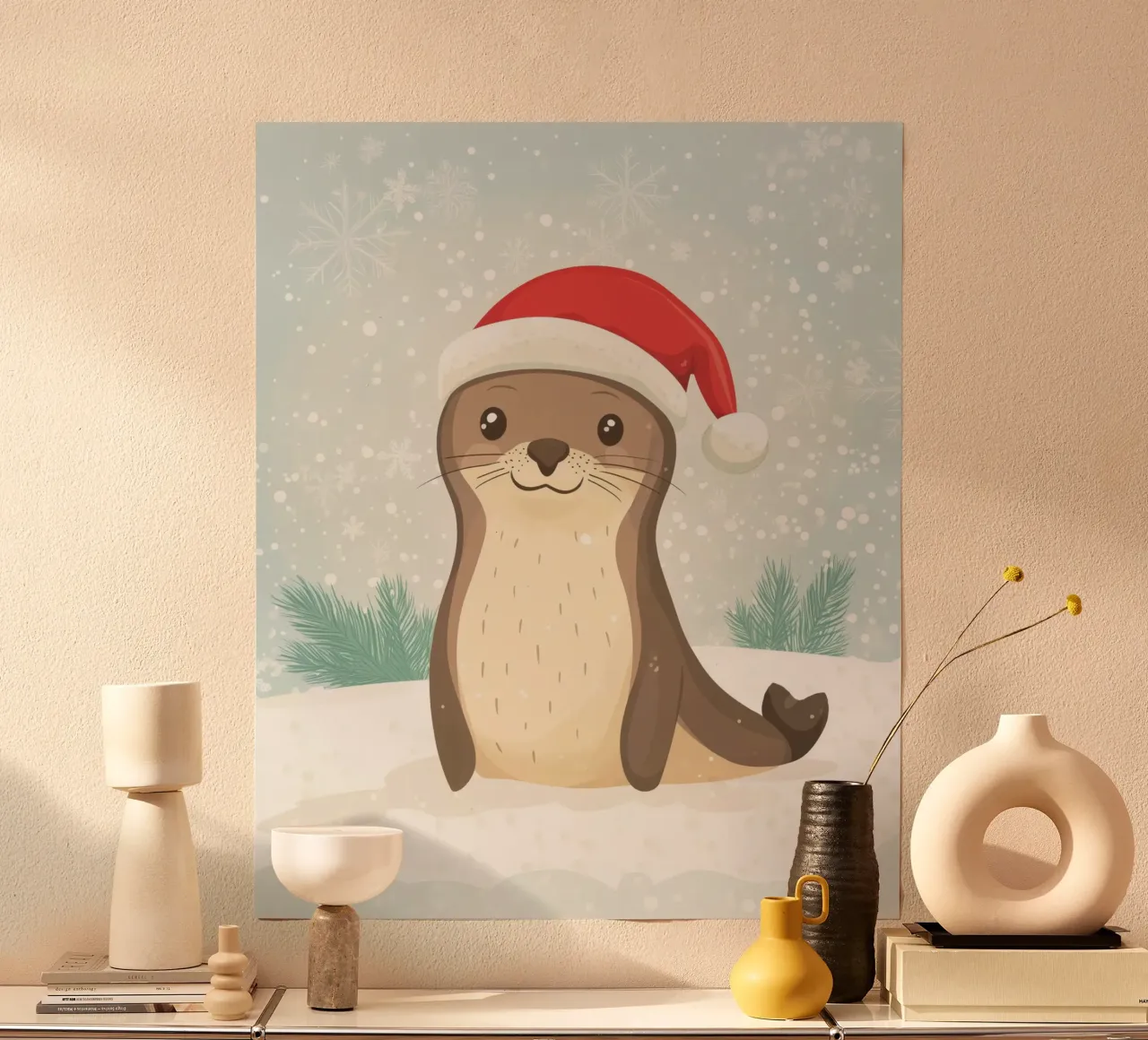 Foca de Navidad poster de Happy Littles