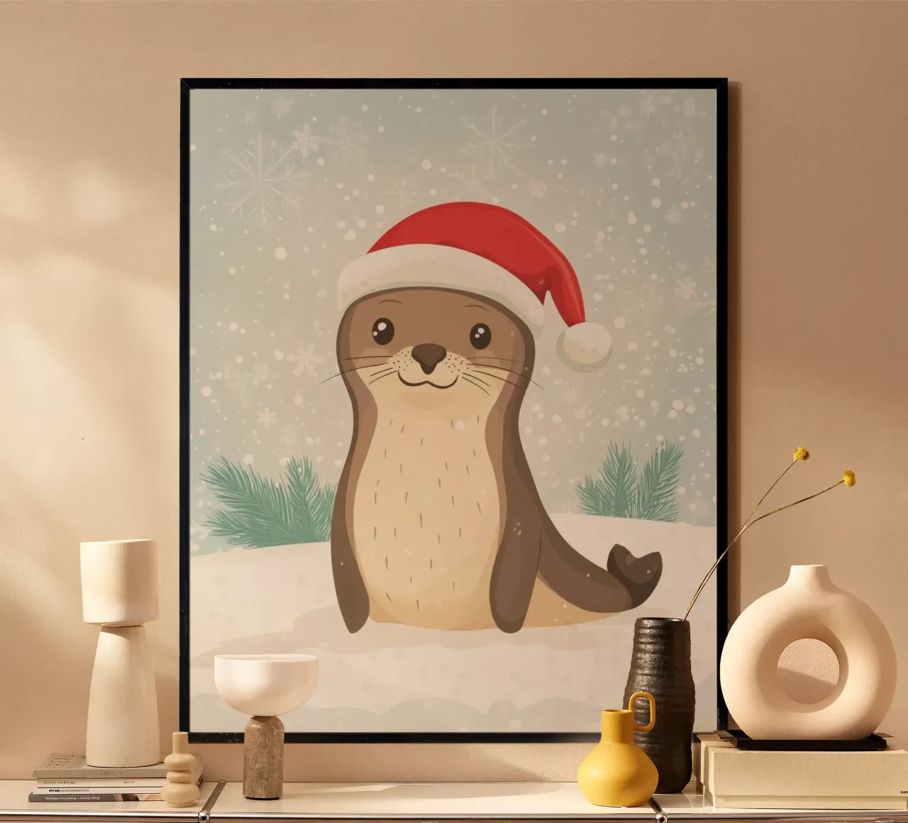 Foca de Navidad poster de Happy Littles