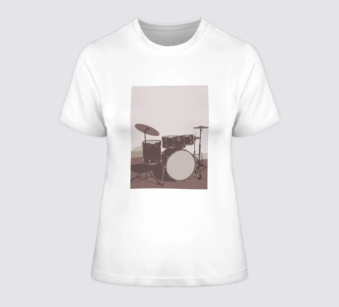 Drum Set women's fitted t-shirt by MUSIC EDITION