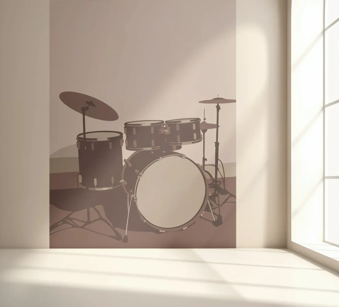 Drumstel fotobehang van MUSIC EDITION