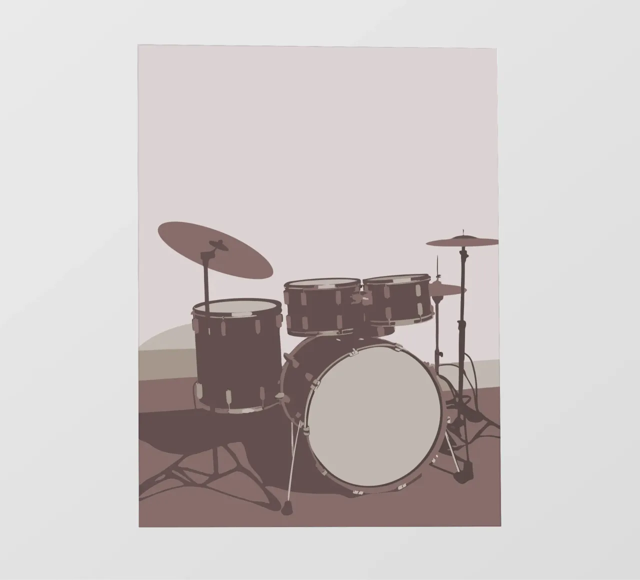 Set de batterie papier peint photo de MUSIC EDITION