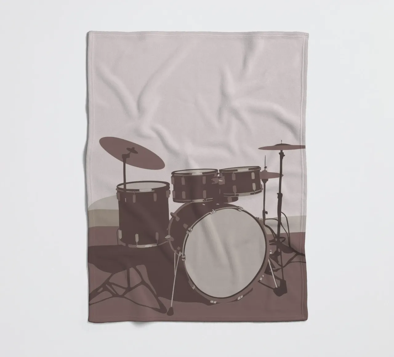 Drum Set Fleecedecke von MUSIC EDITION