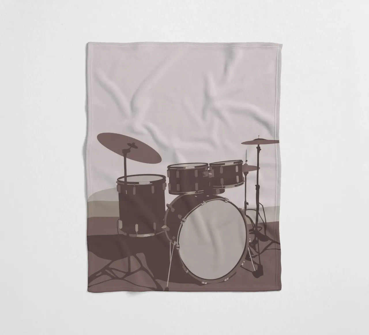Drum Set Fleecedecke von MUSIC EDITION