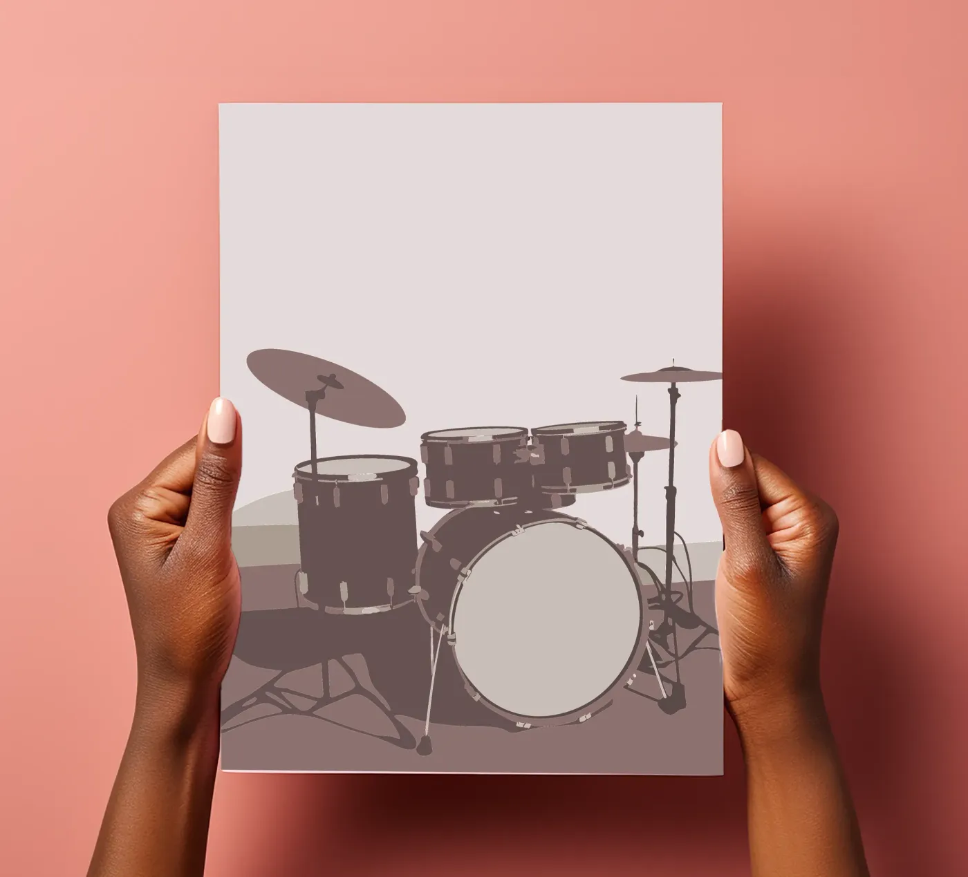 Drum Set stickervel van MUSIC EDITION