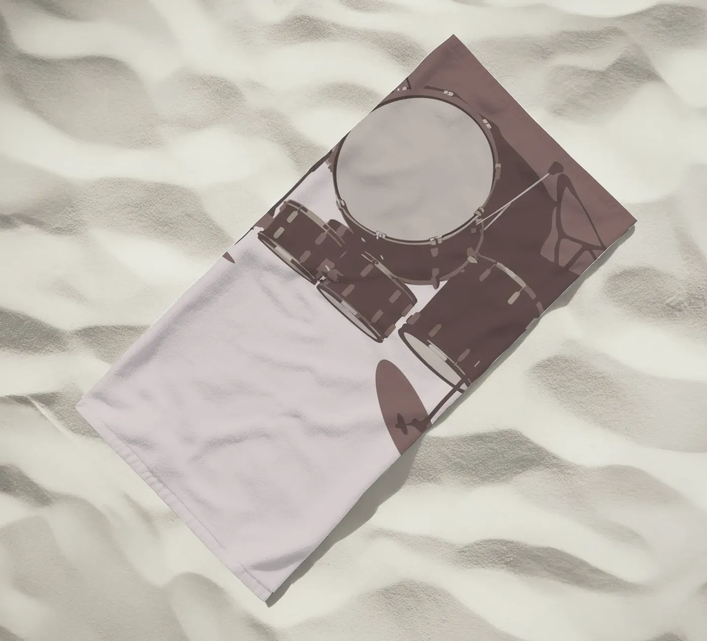 Drumstel strandhanddoek van MUSIC EDITION