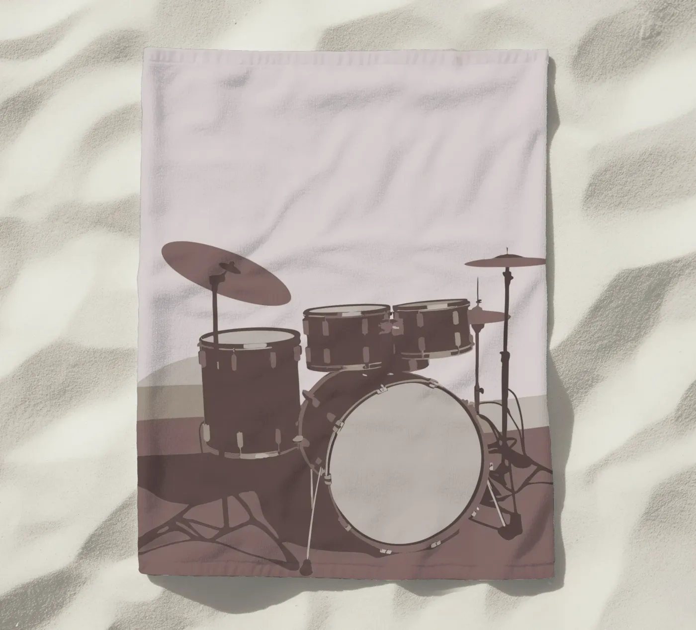 Drumstel strandhanddoek van MUSIC EDITION