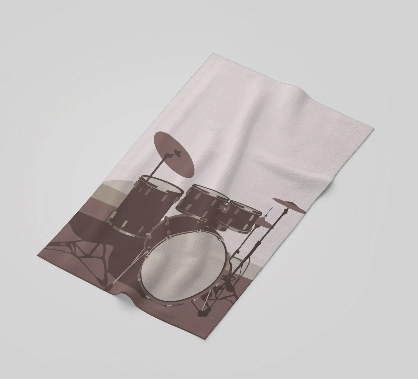 Drumstel strandhanddoek van MUSIC EDITION