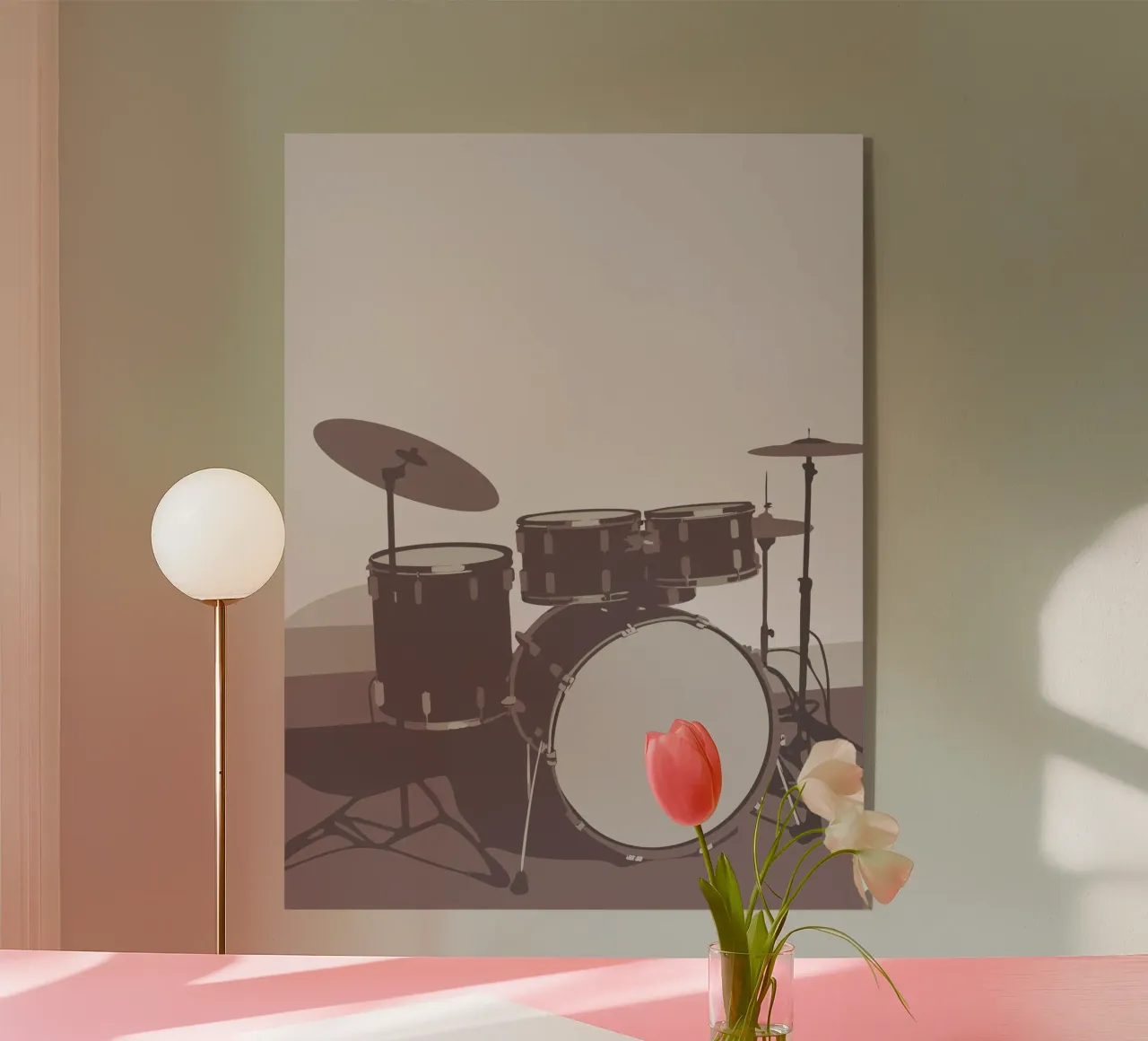 Drumstel acryl van MUSIC EDITION