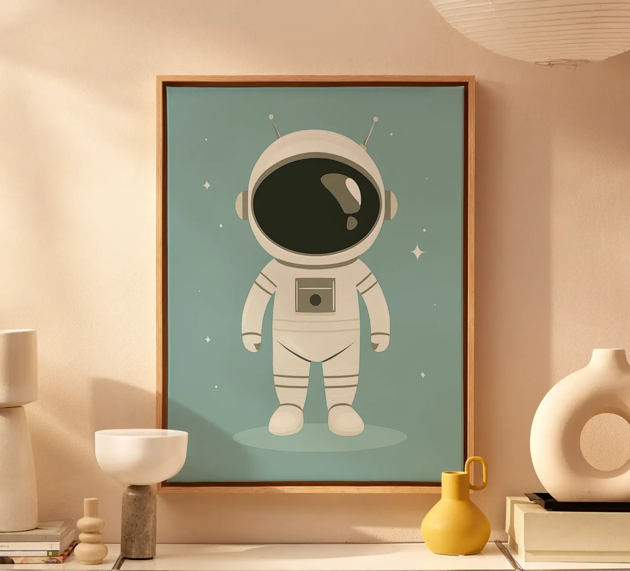 Astronauta stravagante tela con Cornice a cassetta da Happy Littles