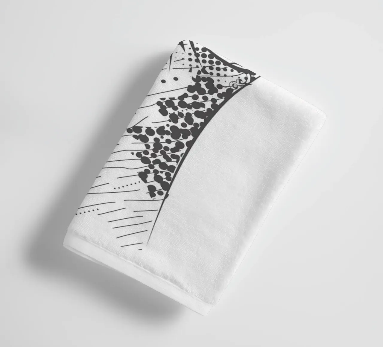 Smiling camel with ornate patterns towel by NA/MO