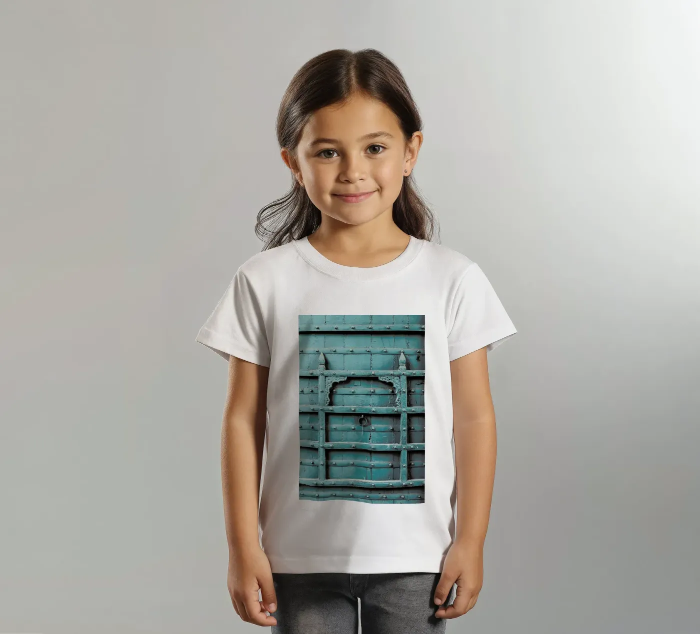 Blue Door t-shirt bambini da Victoria Frost