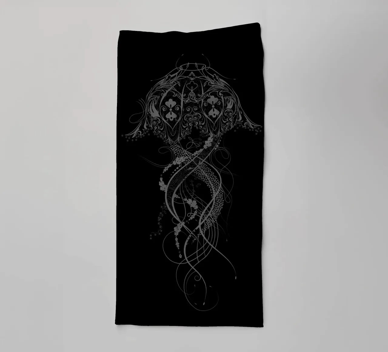 Ornamental jellyfish - elegance of depth towel by NA/MO