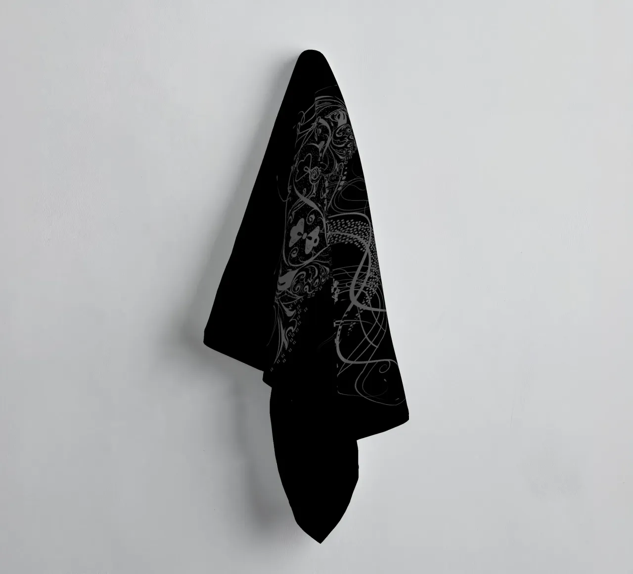 Ornamental jellyfish - elegance of depth towel by NA/MO
