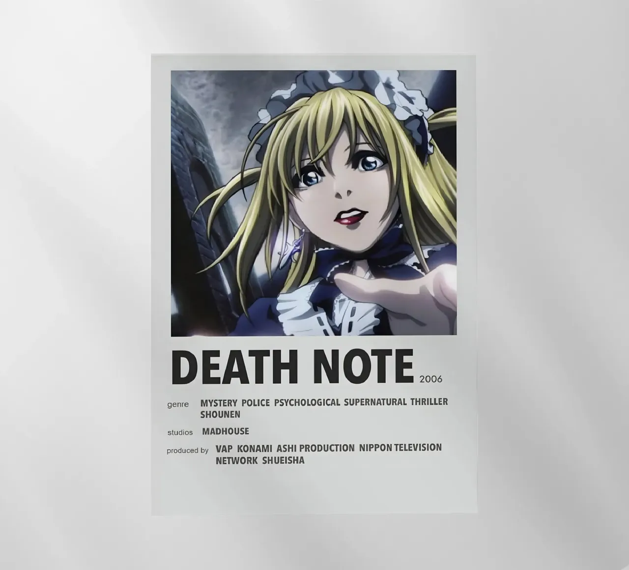 DEATH NOTE  2006 pellicola backlit da Totoya