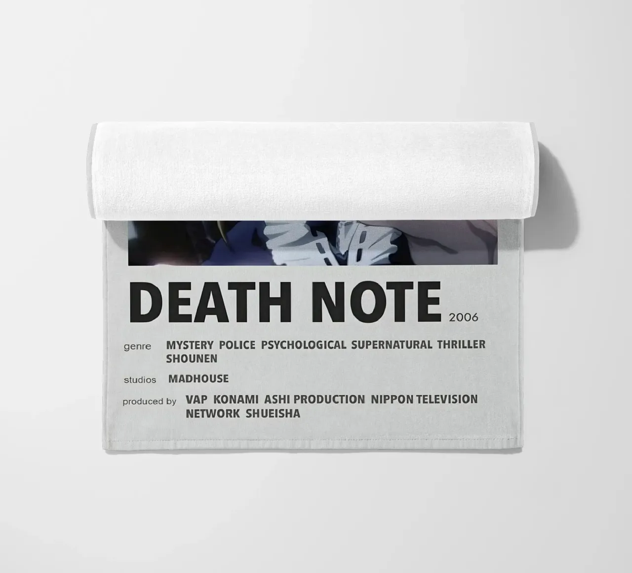 DEATH NOTE  2006 beach towel by Totoya