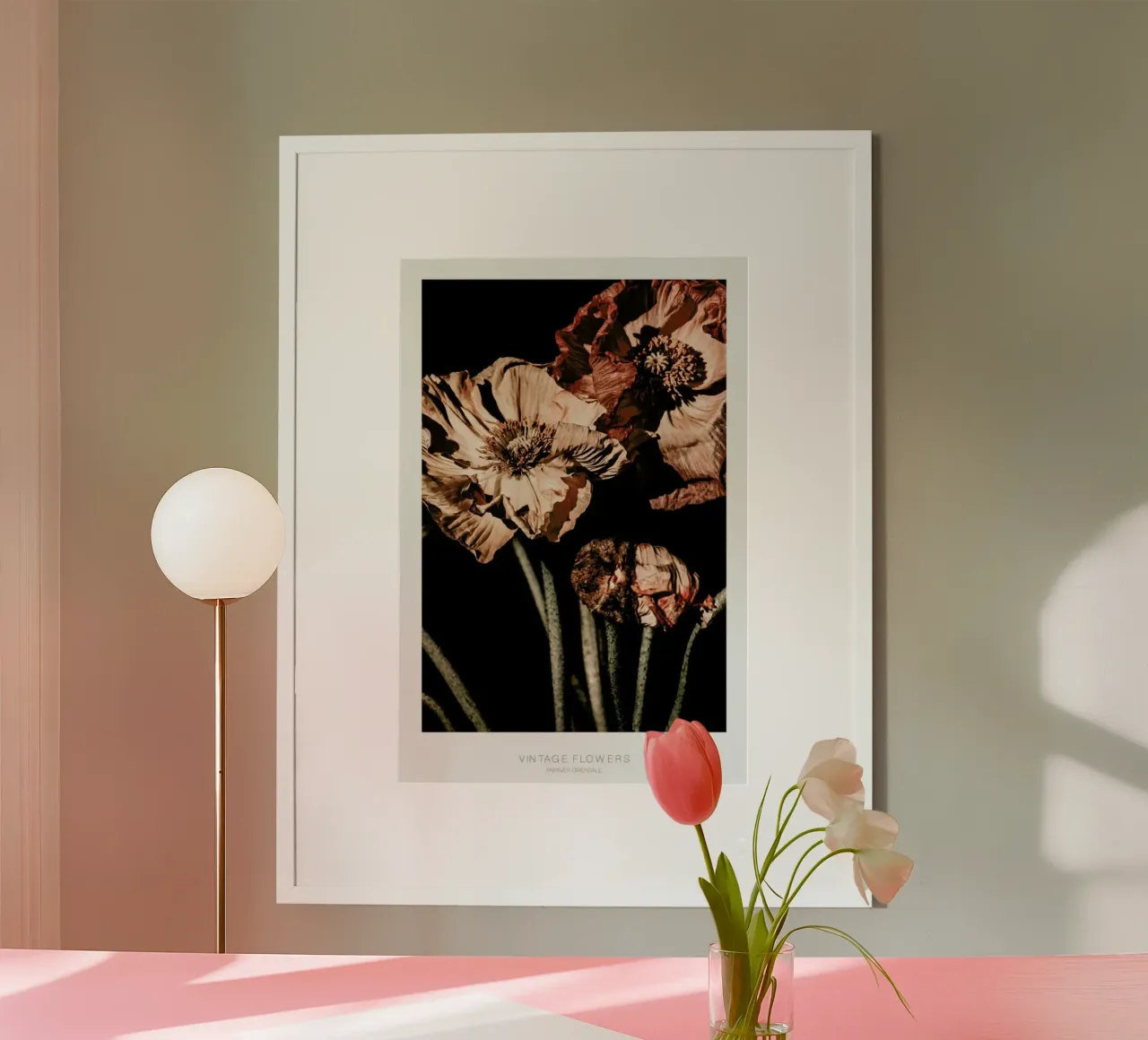 Fiori scuri d'annata Papaver Orientalis carta hahnemühle da Monika Strigel