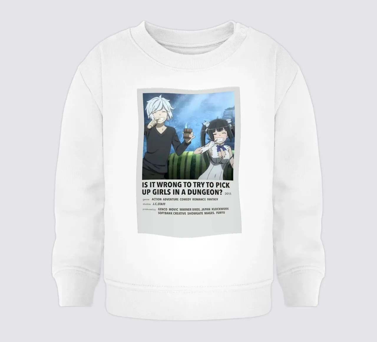 IS IT WRONG TO TRY TO PICK UP GIRLS IN A DUNGEON? 2015 felpa neonato da Totoya
